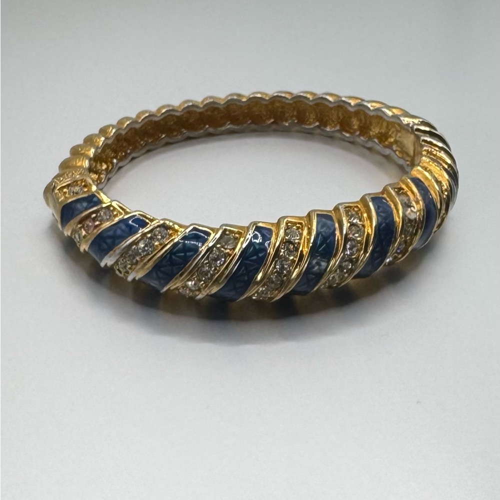 Camrose & Kross JBK Gold and Blue Bangle Bracelet - Picture 12 of 12